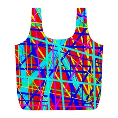 Colorful Pattern Full Print Recycle Bags (l)  by Valentinaart