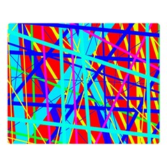 Colorful Pattern Double Sided Flano Blanket (large) 