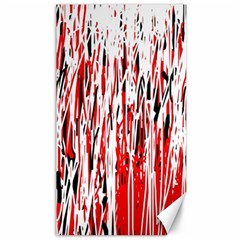 Red, Black And White Pattern Canvas 40  X 72   by Valentinaart