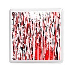 Red, Black And White Pattern Memory Card Reader (square) 