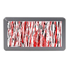 Red, Black And White Pattern Memory Card Reader (mini)