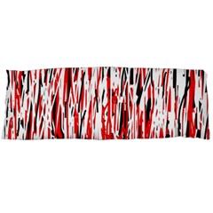 Red, Black And White Pattern Body Pillow Case (dakimakura) by Valentinaart