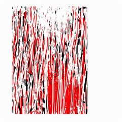 Red, Black And White Pattern Large Garden Flag (two Sides)