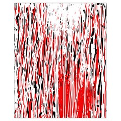 Red, Black And White Pattern Drawstring Bag (small)