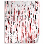 Red, black and white pattern Canvas 11  x 14   10.95 x13.48  Canvas - 1