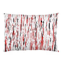 Red, Black And White Pattern Pillow Case