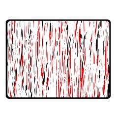 Red, Black And White Pattern Fleece Blanket (small)