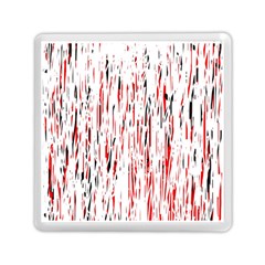 Red, Black And White Pattern Memory Card Reader (square) 