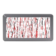 Red, Black And White Pattern Memory Card Reader (mini)