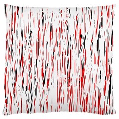 Red, Black And White Pattern Large Cushion Case (one Side) by Valentinaart