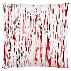 Red, Black And White Pattern Standard Flano Cushion Case (one Side)