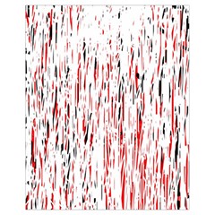 Red, Black And White Pattern Drawstring Bag (small)