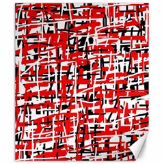 Red, white and black pattern Canvas 20  x 24  