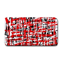 Red, white and black pattern Medium Bar Mats