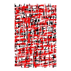 Red, white and black pattern Shower Curtain 48  x 72  (Small) 