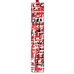 Red, white and black pattern Large Book Marks