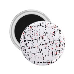 Red, White And Black Pattern 2 25  Magnets by Valentinaart