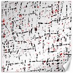 red, white and black pattern Canvas 16  x 16   15.2 x15.41  Canvas - 1