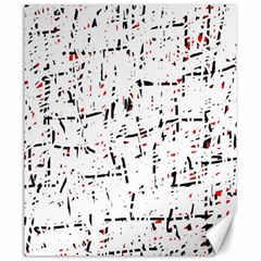 Red, White And Black Pattern Canvas 20  X 24   by Valentinaart