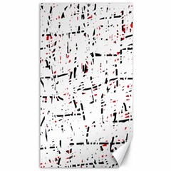 Red, White And Black Pattern Canvas 40  X 72   by Valentinaart