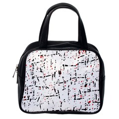 Red, White And Black Pattern Classic Handbags (one Side) by Valentinaart