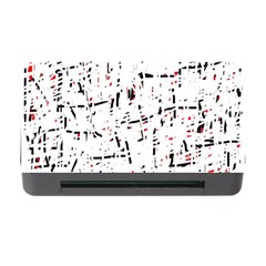 Red, White And Black Pattern Memory Card Reader With Cf by Valentinaart