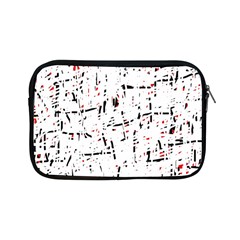 Red, White And Black Pattern Apple Ipad Mini Zipper Cases by Valentinaart