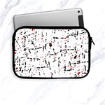 red, white and black pattern Apple iPad Mini Zipper Cases Front