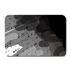 Black And Gray Pattern Plate Mats