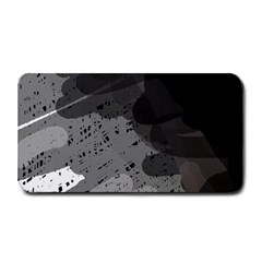 Black And Gray Pattern Medium Bar Mats