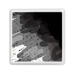 Black And Gray Pattern Memory Card Reader (square) 