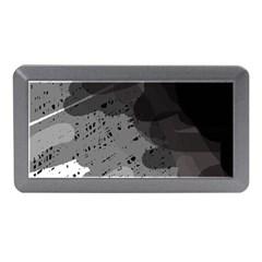 Black And Gray Pattern Memory Card Reader (mini)