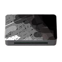 Black And Gray Pattern Memory Card Reader With Cf