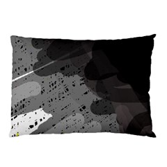 Black And Gray Pattern Pillow Case (two Sides)