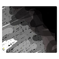 Black And Gray Pattern Double Sided Flano Blanket (small) 