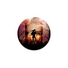 Dancing In The Night With Moon Nd Stars Golf Ball Marker by FantasyWorld7