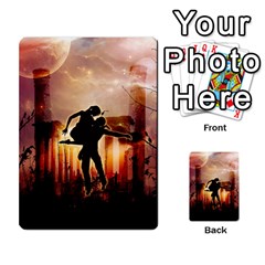 Dancing In The Night With Moon Nd Stars Multi-purpose Cards (rectangle)  by FantasyWorld7