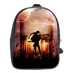 Dancing In The Night With Moon Nd Stars School Bags(large)  by FantasyWorld7