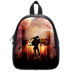 Dancing In The Night With Moon Nd Stars School Bags (small)  by FantasyWorld7