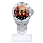 Dancing In The Night With Moon Nd Stars Plastic Nurses Watch Front