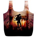 Dancing In The Night With Moon Nd Stars Full Print Recycle Bags (L)  Front