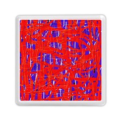 Blue And Red Pattern Memory Card Reader (square) 