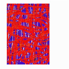 Blue And Red Pattern Large Garden Flag (two Sides)