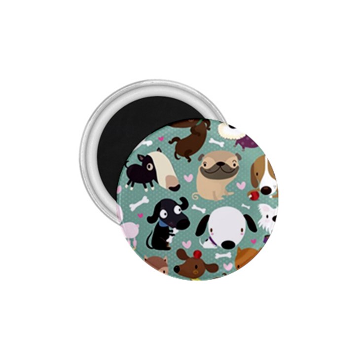 Dog Pattern 1.75  Magnets