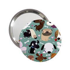 Dog Pattern 2 25  Handbag Mirrors