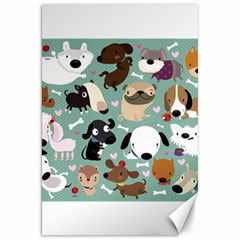 Dog Pattern Canvas 20  X 30  