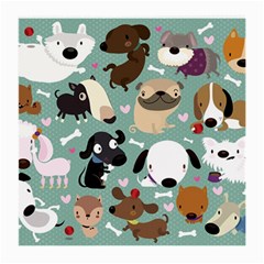 Dog Pattern Medium Glasses Cloth by Mjdaluz