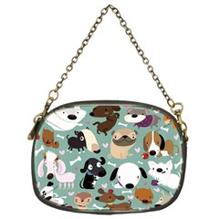 Dog Pattern Chain Purses (one Side) 