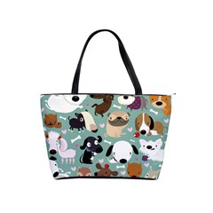 Dog Pattern Shoulder Handbags