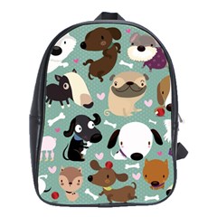 Dog Pattern School Bags(large) 